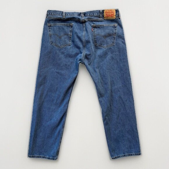 Levi's Jeans Mens 42x30 550 Relaxed Fit Jeans Medium Wash Denim‎ Classic Style - Picture 2 of 12